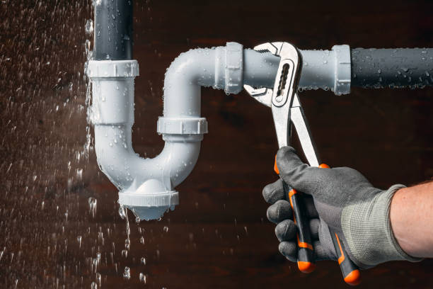 Professional Emergency Plumber technician working in Leesburg, IN